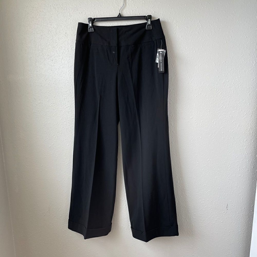 NWT Lifestyle Attitude Black Slack Pants Size 10
